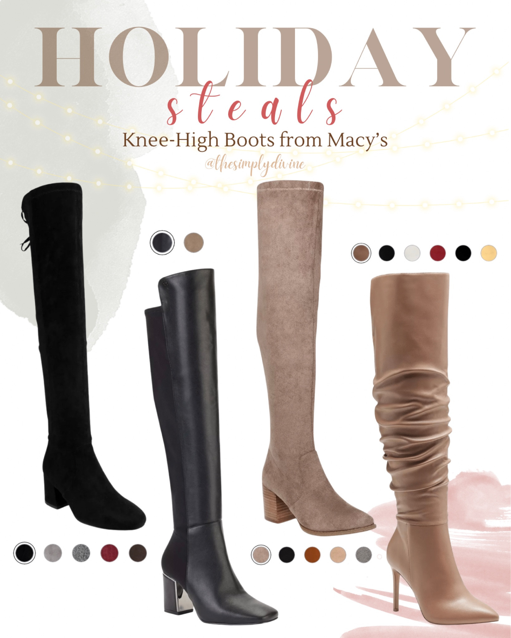 Knee-high boots from Macy’s! These are so cute. 😍🎄🛒

| Macy’s | knee high boots | boots | sale | holiday | holiday outfit | seasonal | gift guide | shoes |

#LTKGiftGuide #LTKHoliday #LTKshoecrush
