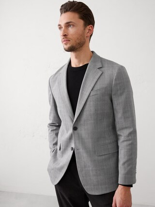 Tailored-Fit Plaid Jacket | Banana Republic Factory