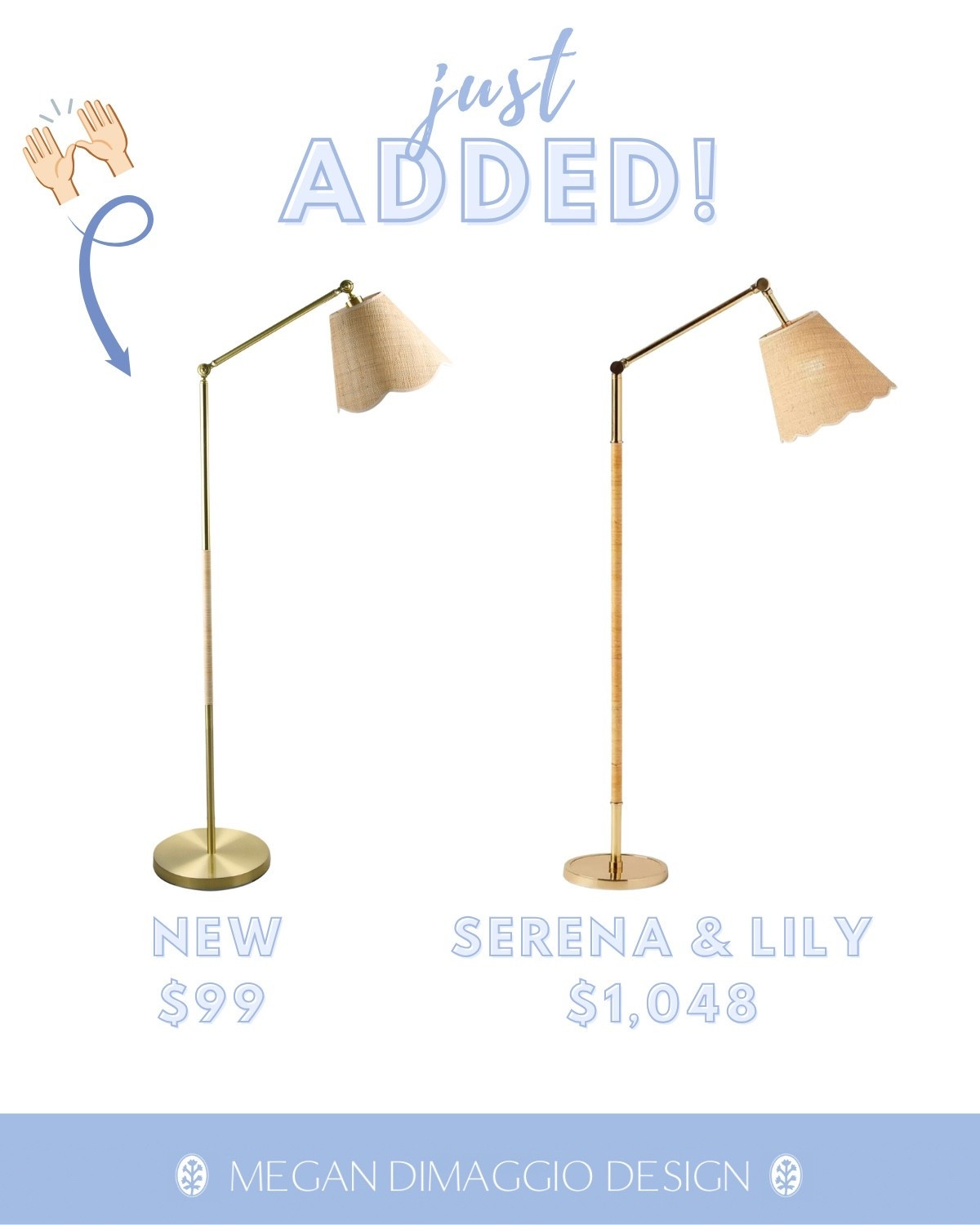 Also just added and will go fast! Under $100 Serena & Lily larkspur floor lamp look for WAY less!!! 🙌🏻✨

#LTKHome #LTKSaleAlert