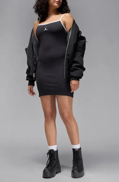 Jordan Slim Minidress in Black/White/White at Nordstrom, Size Small | Nordstrom