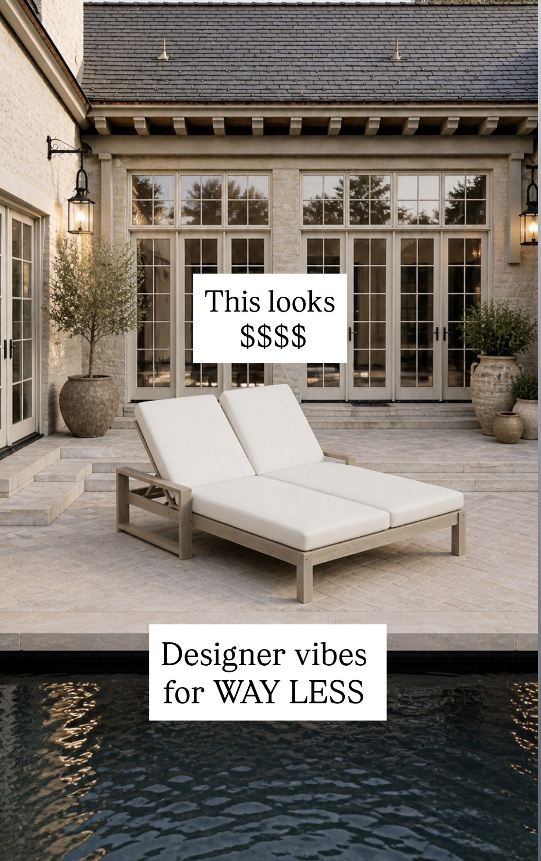 The Price totally surprised me on this pottery barn vibes double outdoor chaise lounge. Under 500 pool must have.It looks

#LTKSaleAlert #LTKHome