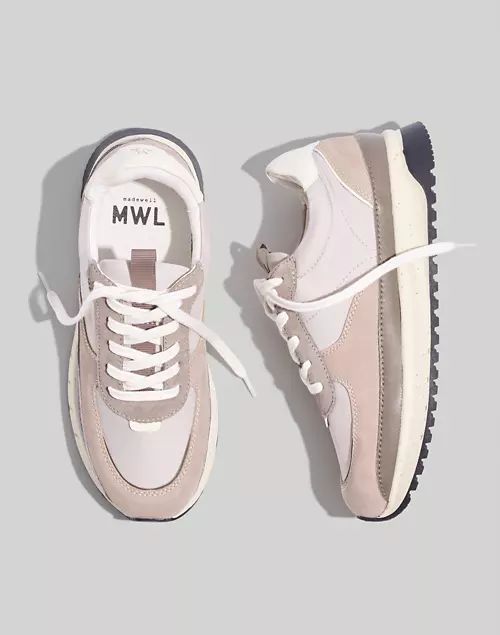 Kickoff Trainer Sneakers in Leather and (Re)sourced Nylon | Madewell