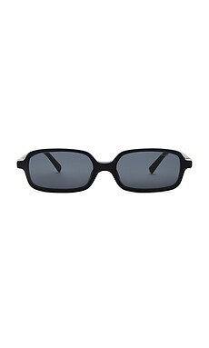 Miu Miu Rectangle Sunglasses in Black from Revolve.com | Revolve Clothing (Global)