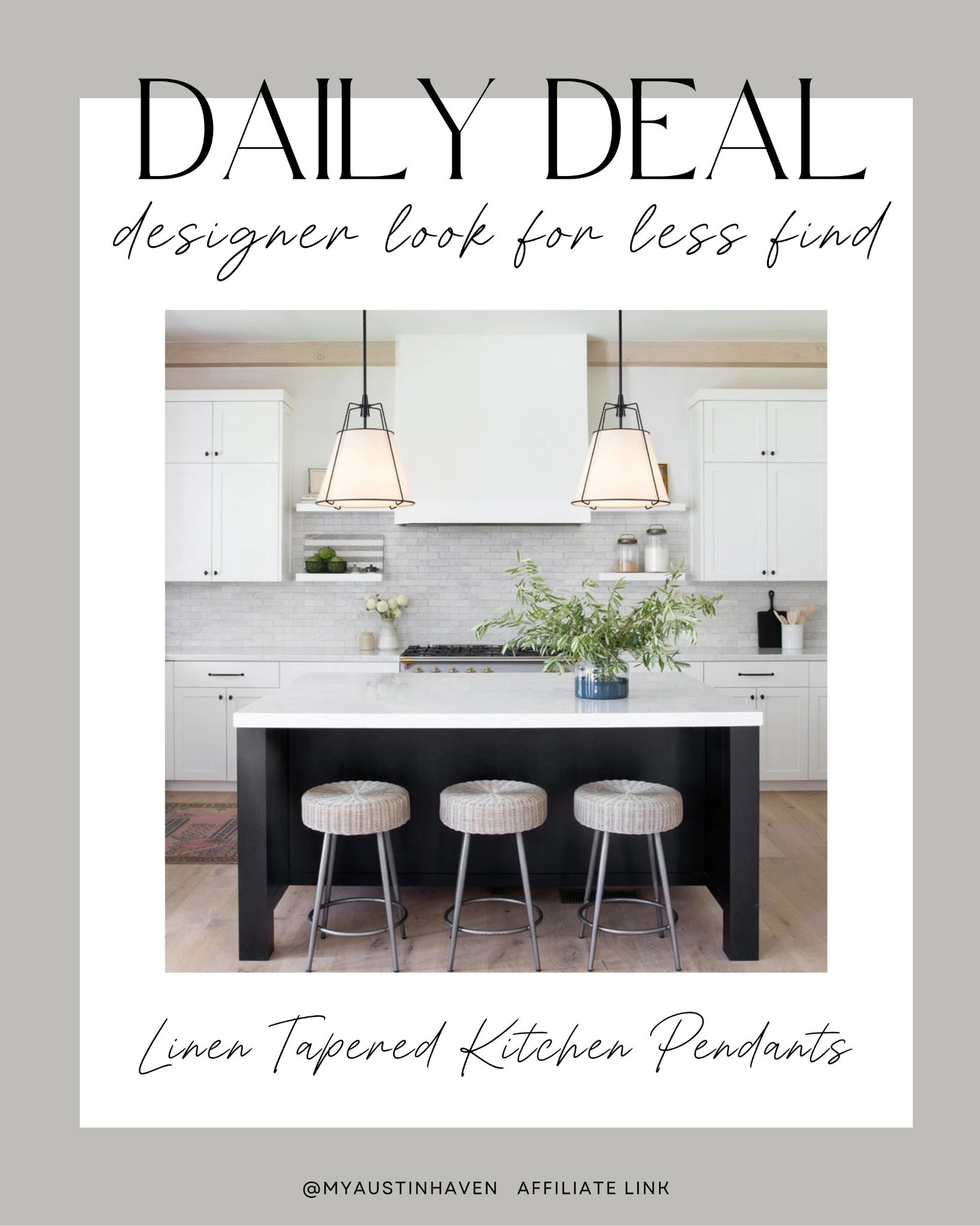 Daily Deal ✨ Light Linen Tapered Pendant

Wayfair find, kitchen pendant, kitchen lighting, wayfair sale

#LTKSpringSale #LTKHome #LTKSaleAlert