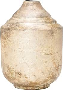 Creative Co-Op Metal, Champagne Gold Finish Vase | Amazon (US)