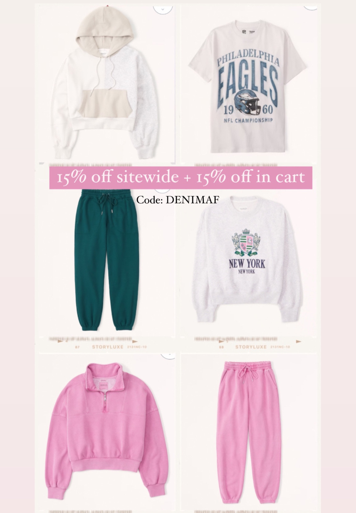 Loungewear from Abercrombie

Travel outfit, Abercrombie, loungewear, lounge outfit, Abercrombie style, sweatpants, sweatshirt, half zip, graphic tee, travel outfits


#LTKunder100 #LTKstyletip #LTKtravel #LTKunder50 #LTKSeasonal #LTKsalealert