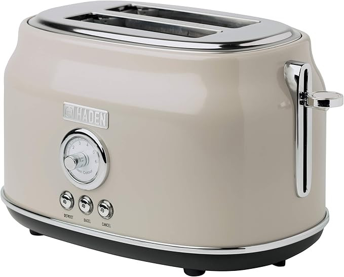 Haden DORSET 2 Slice, Wide Slot, Stainless Steel Retro Toaster with Adjustable Browning Control a... | Amazon (US)