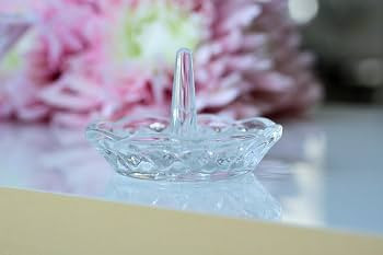 Barski Glass Ring Holder Designed Crystal - 3.25" height - Made in Europe | Amazon (US)
