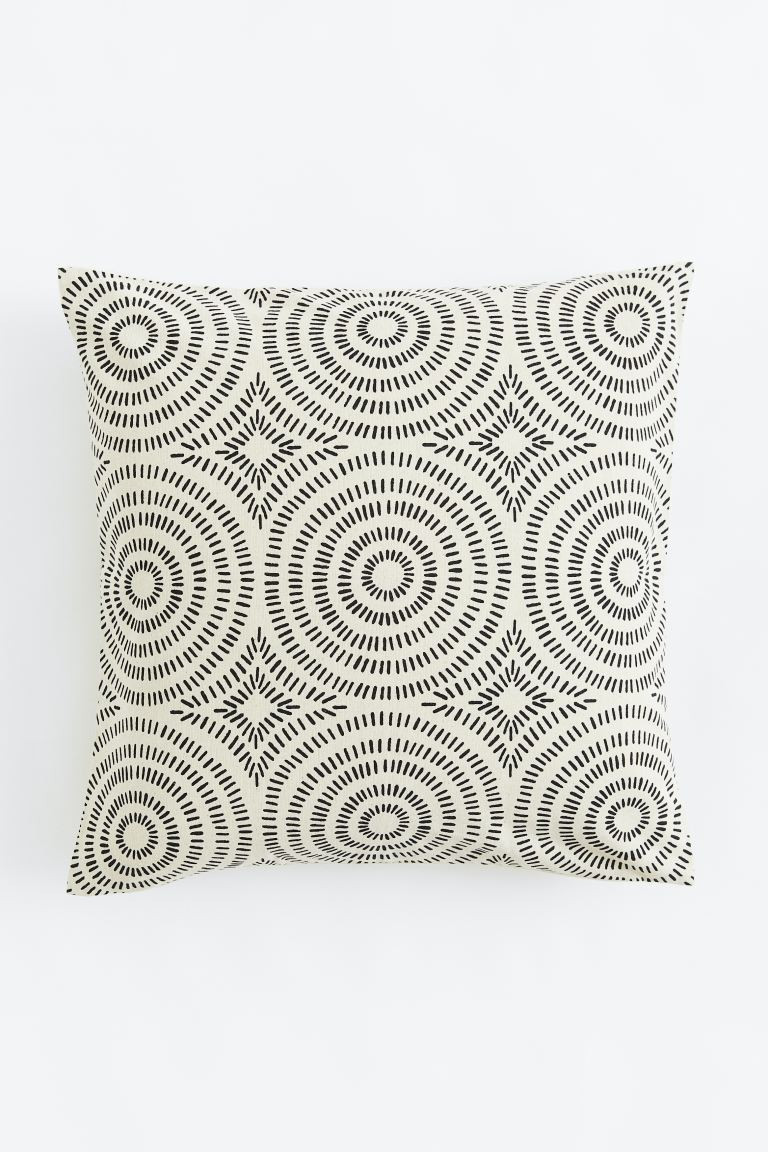 Patterned Cotton Cushion Cover | H&M (US + CA)