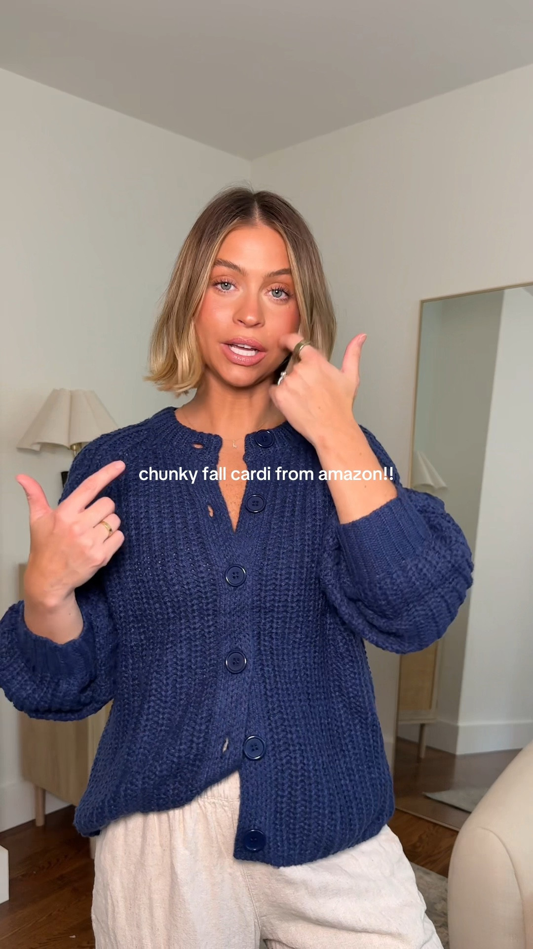 Cutest chunky fall cardigan - size small!  

#LTKSeasonal #LTKStyleTip