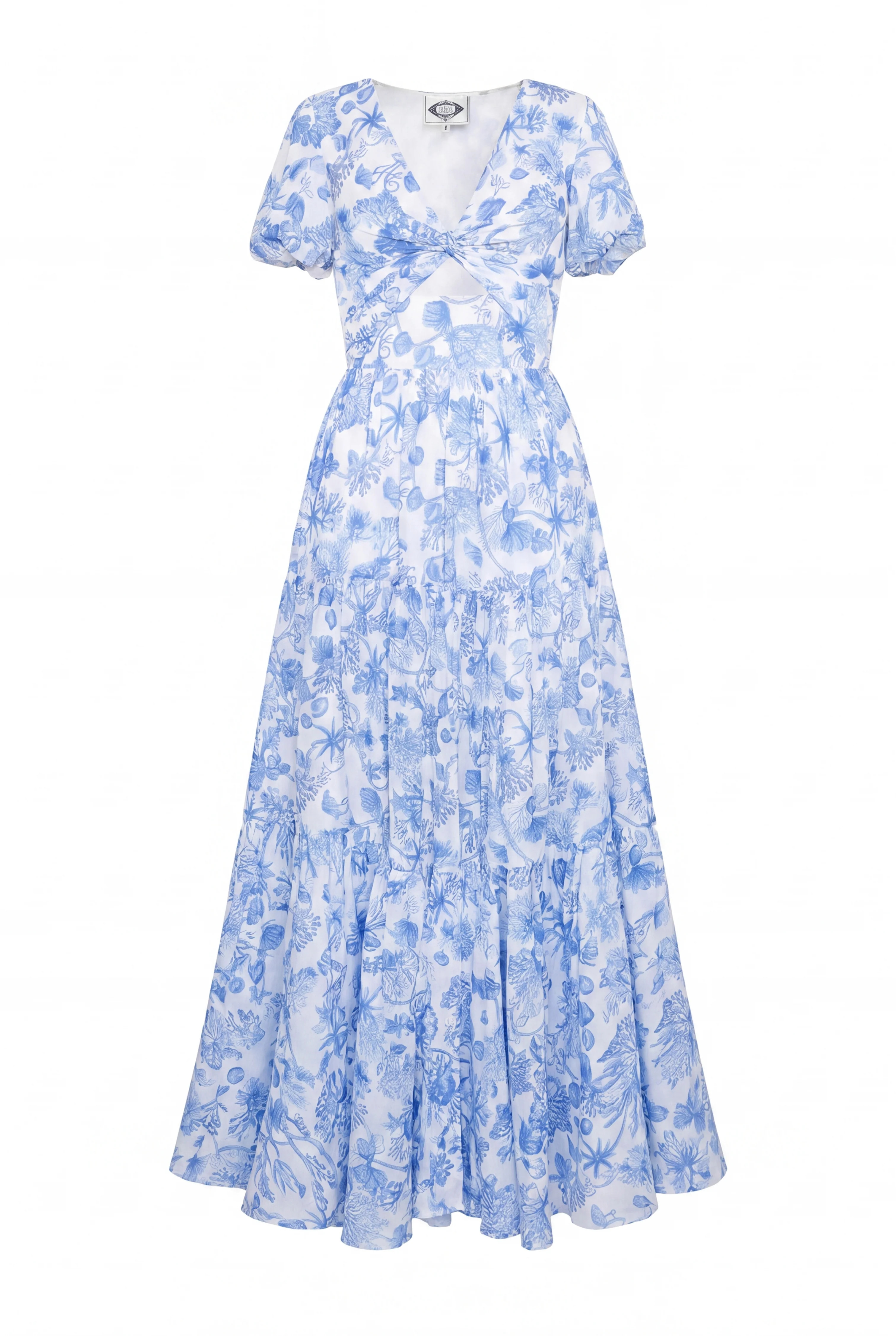 Giselle Dress (Blue Seashell) | Holland Cooper