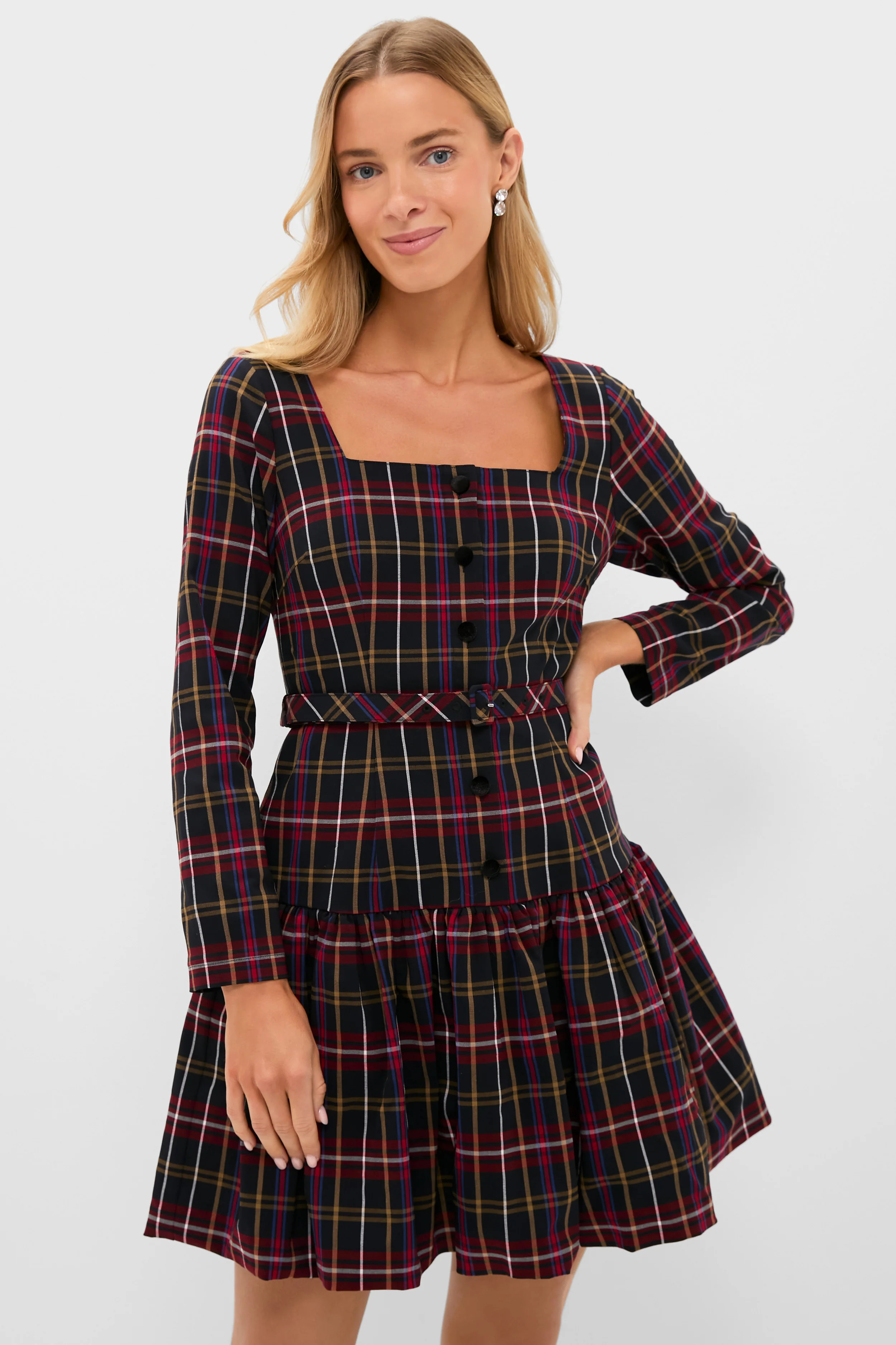 Baroque Tartan Bubble Liza Dress | Tuckernuck (US)