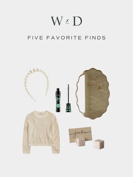 This week’s Five Favorite Finds—from my favorite $5 mascara to the cutest marble place card holders—shop them here!

#LTKtravel #LTKhome #LTKbeauty