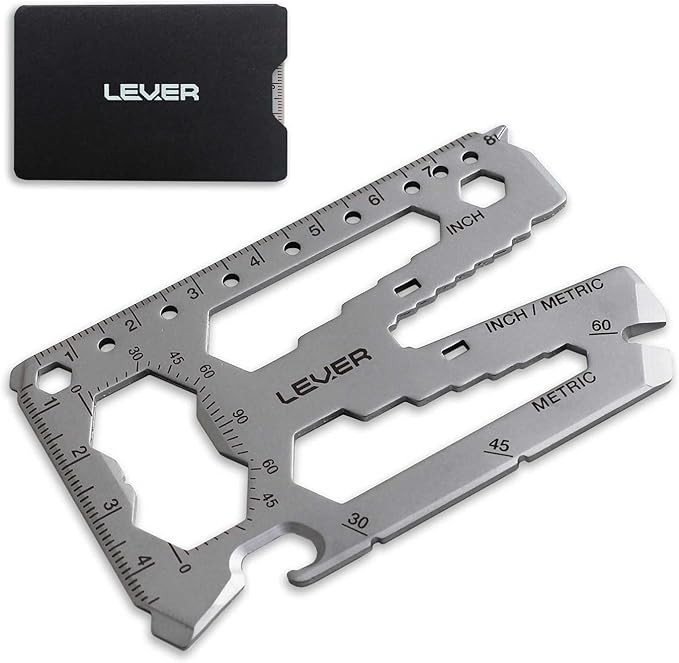 Lever Gear Toolcard Pro - 40 in 1 Credit Card Multitool. Slim, Minimalist Survival Card Wallet To... | Amazon (US)
