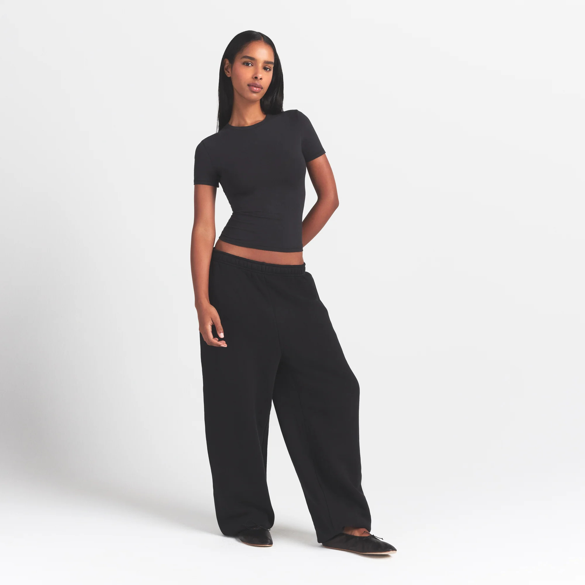 SKIMS T-Shirt | Black | 2XS | Cotton Jersey | SKIMS (US)