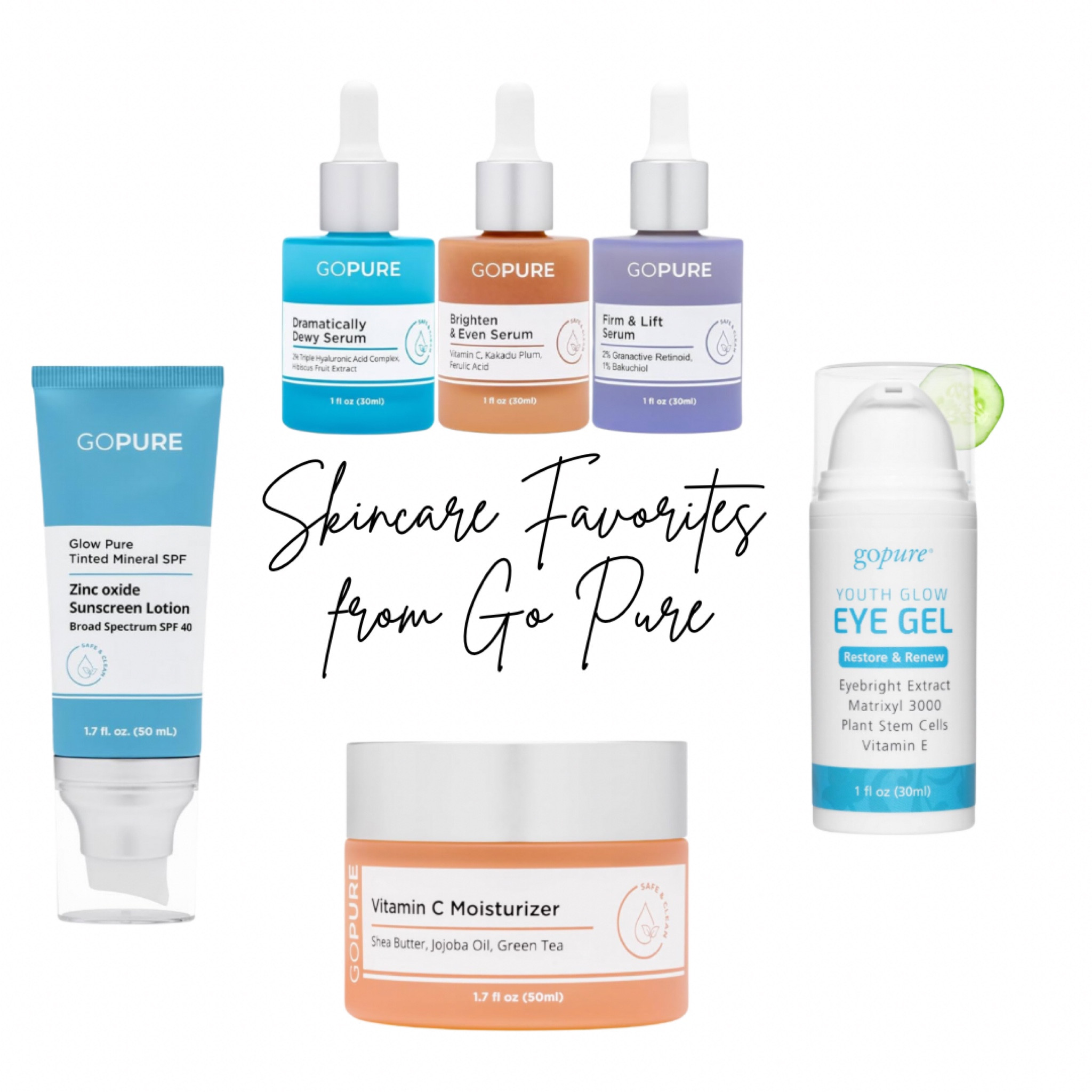 These are some of my most favorite skincare products from Go Pure.

Sunscreen is a must not only for the summer months, but all year long. And this sunscreen gives your skin a healthy glow AND helps your makeup last longer. 

#BestInBeauty #BeautyMustHaves #SelfCare #Skincare #SkinCareRegimen #MatureSkin #GlowingSkin

#LTKBeauty