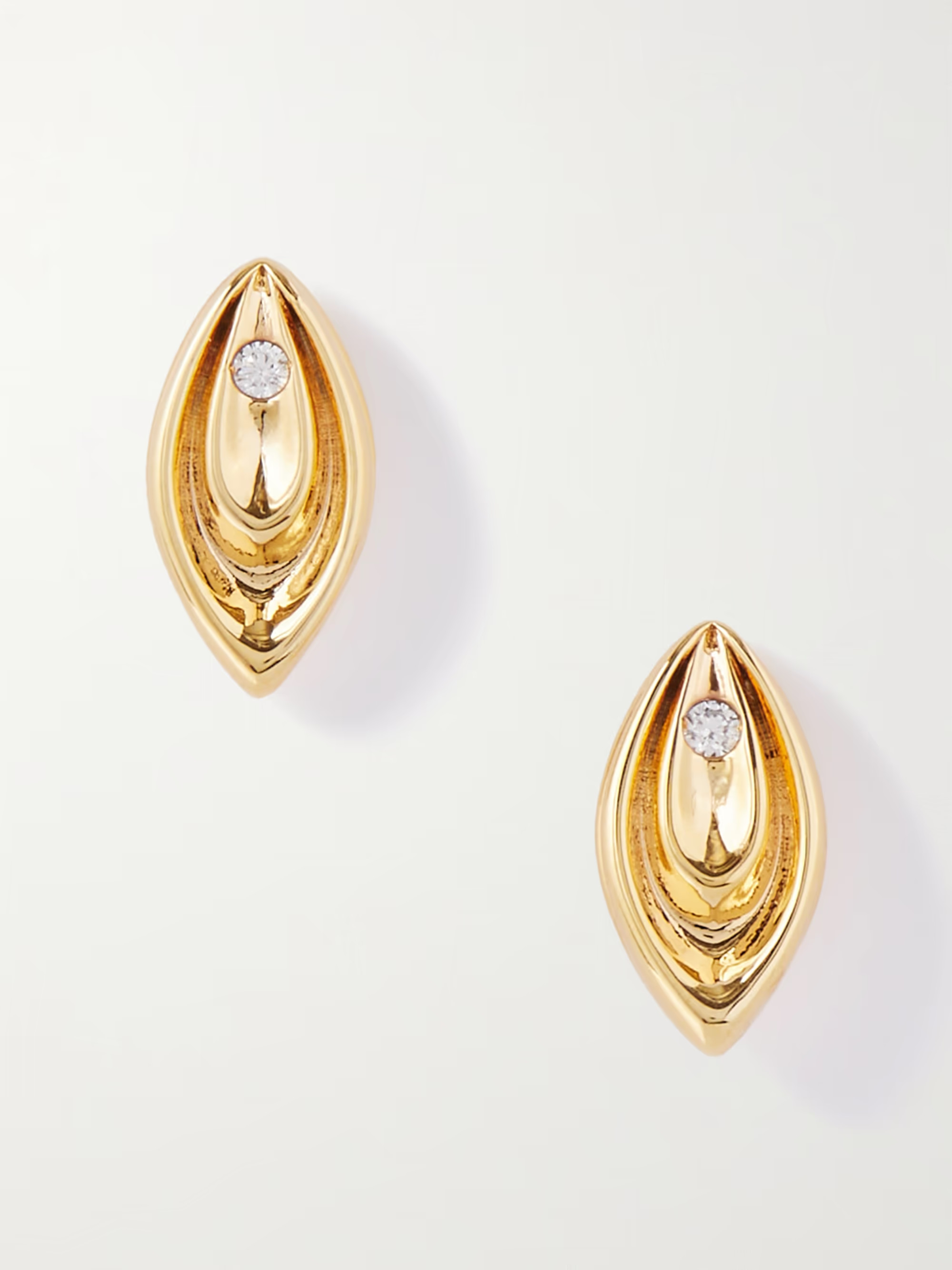 Nip It In The Bud gold-plated crystal earrings | NET-A-PORTER (US)