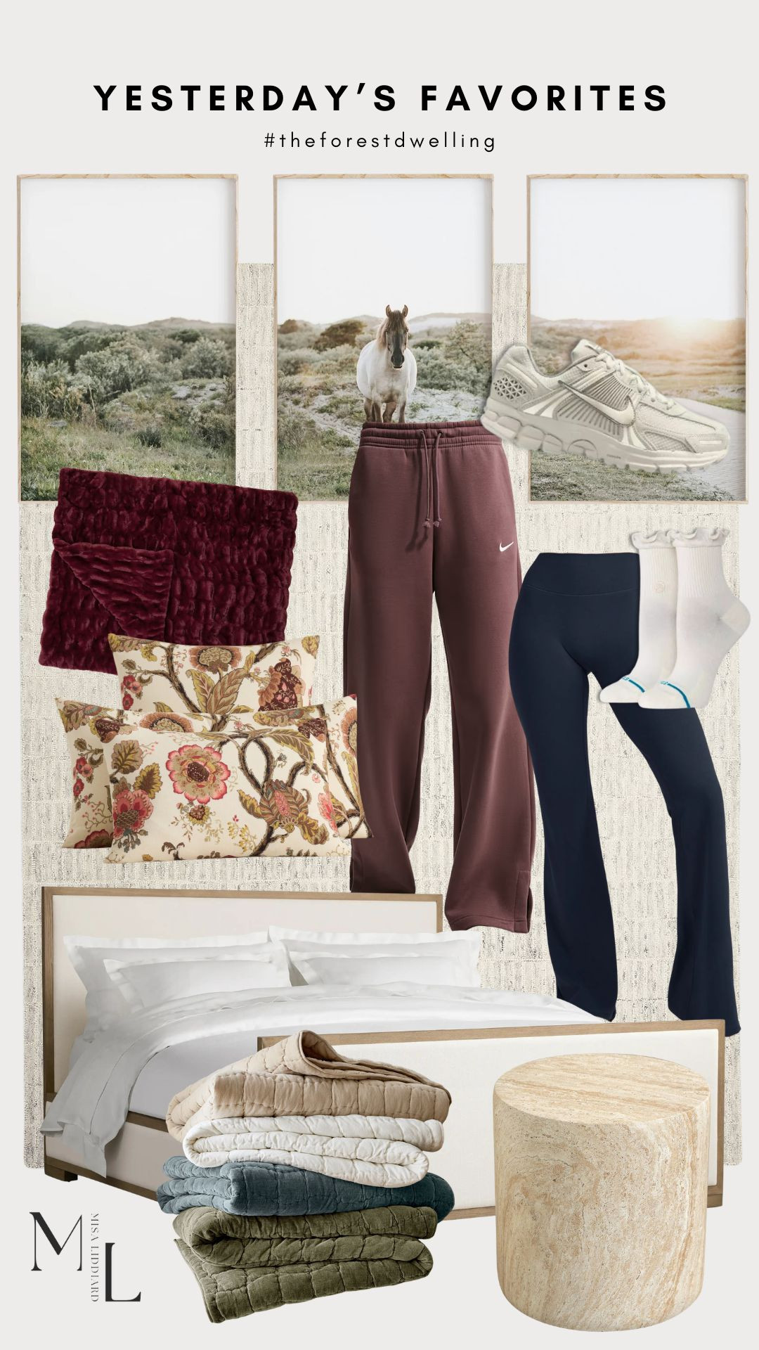 Sharing top picks from yestreday. The Phoenix sweats are a go-to. Loving the Gianna Floral bedding for spring. I topped it with a Cozy Cloud Quilt for some extra texture. So good! 

 #LTKdayinmylife #LTKSeasonal #LTKHome