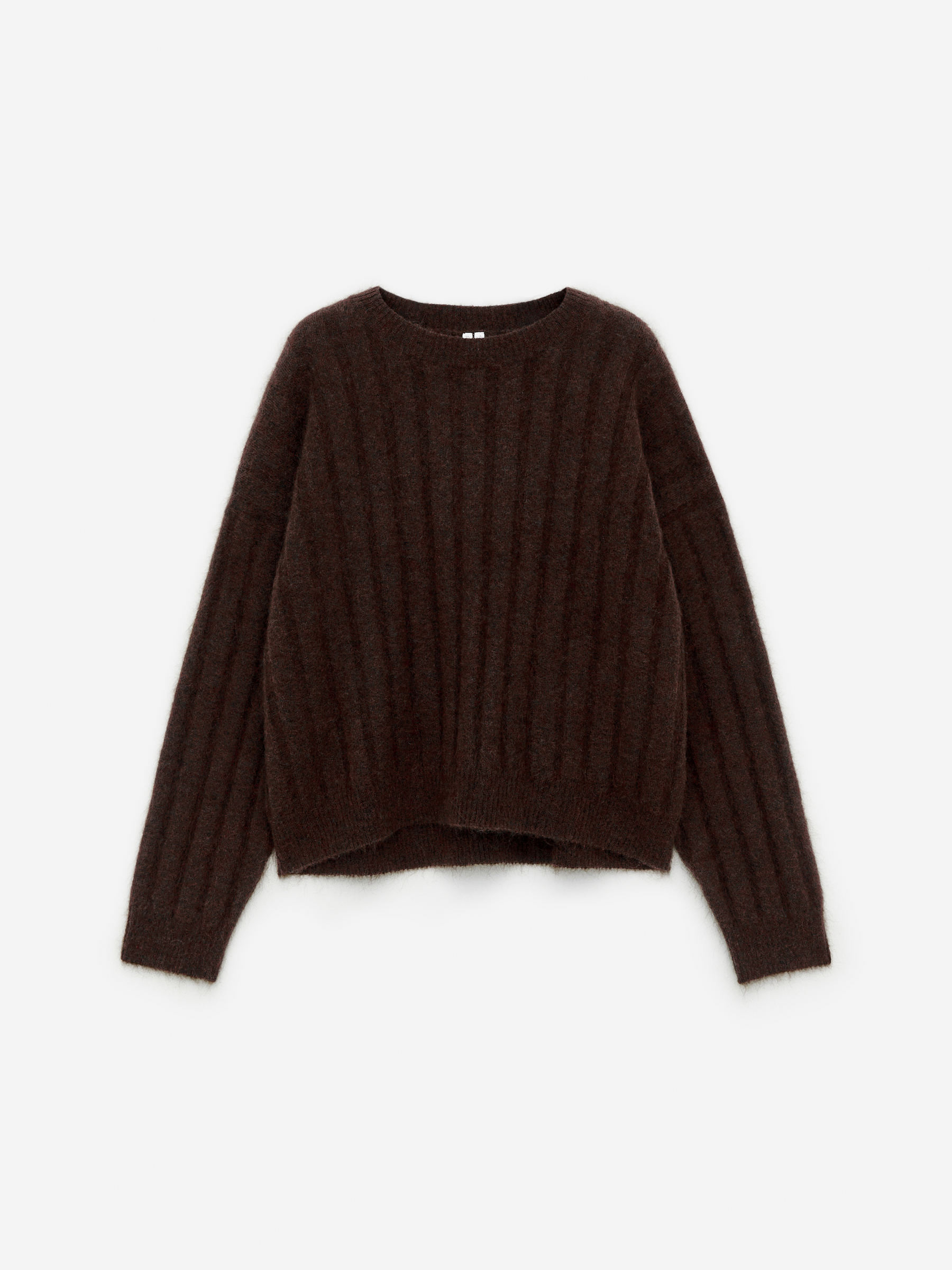 Mohair Wool-Blend Jumper – Dark Brown – Women – ARKET GB | Arket UK