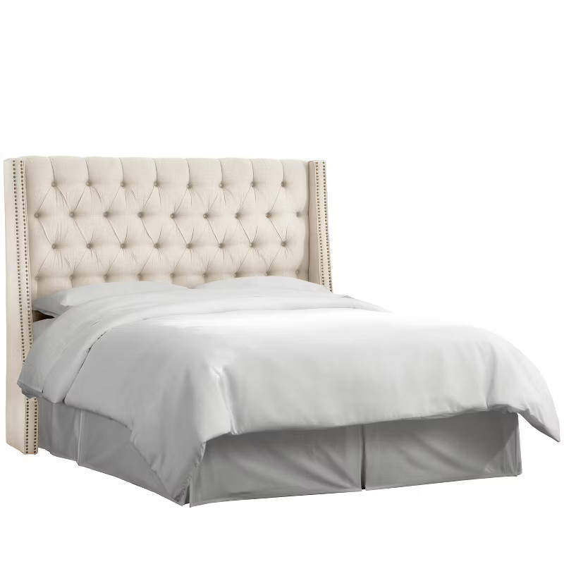 Diamond Tufted Nail Button Wingback Headboard - Skyline Furniture | Target