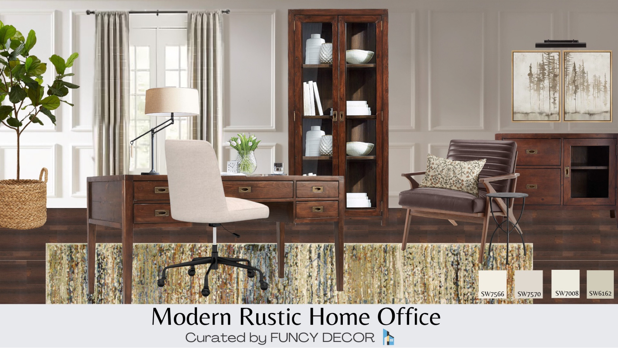 Work at home in modern rustic style with pieces from Crate and Barrel, Pottery Barn, Restoration Hardware and others 

#LTKhome #LTKFind #LTKstyletip