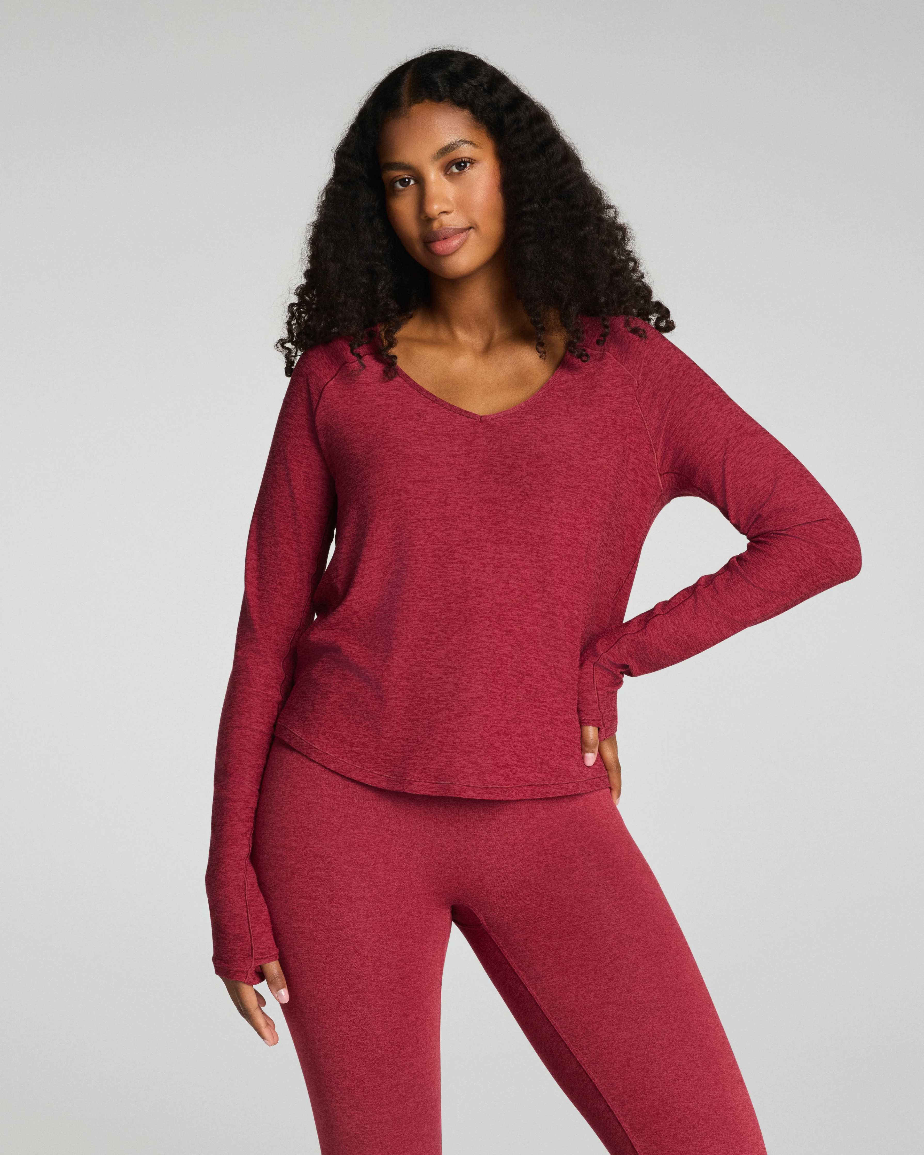 V-Neck Long Sleeve Top | Spanx