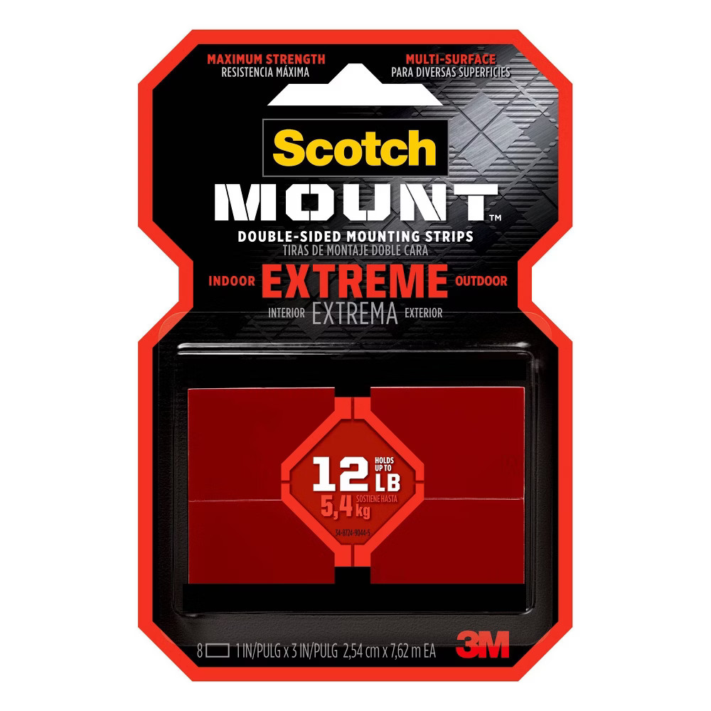 Scotch 1"" x 3"" Extremely Strong Mounting Strips | Target