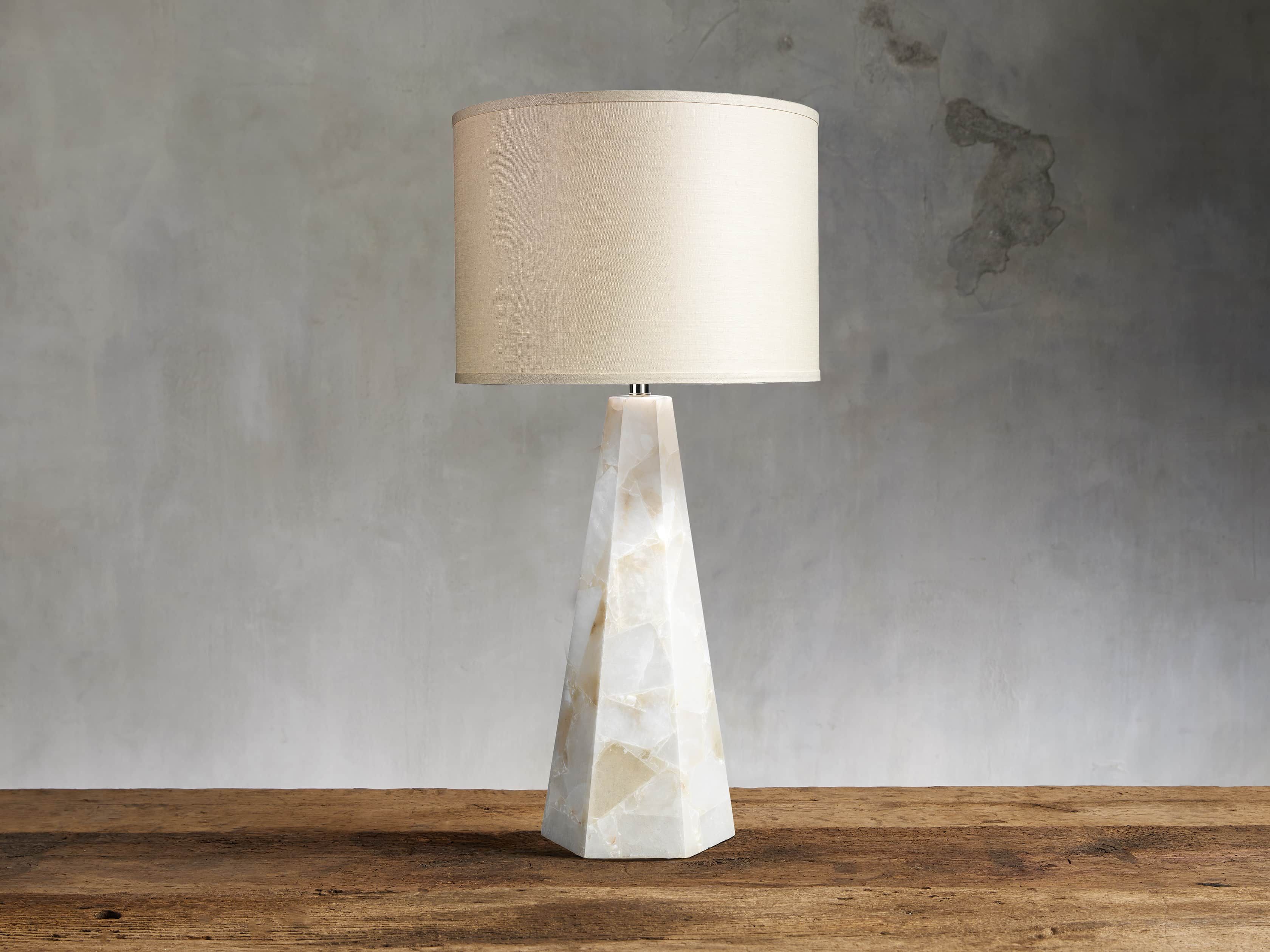 Alabaster Hexagonal Table Lamp | Arhaus