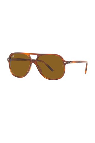 Ray-Ban Bill in Striped Havana & Brown from Revolve.com | Revolve Clothing (Global)