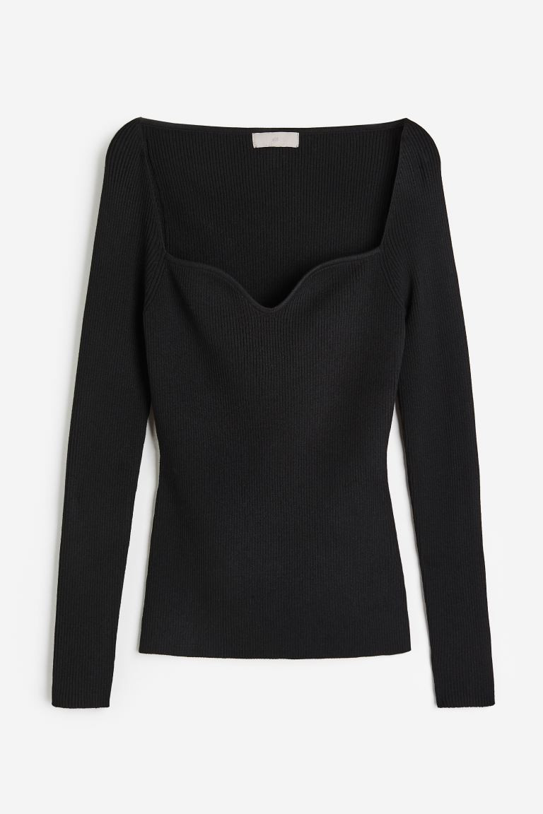 Rib-knit top | H&M (UK, MY, IN, SG, PH, TW, HK)