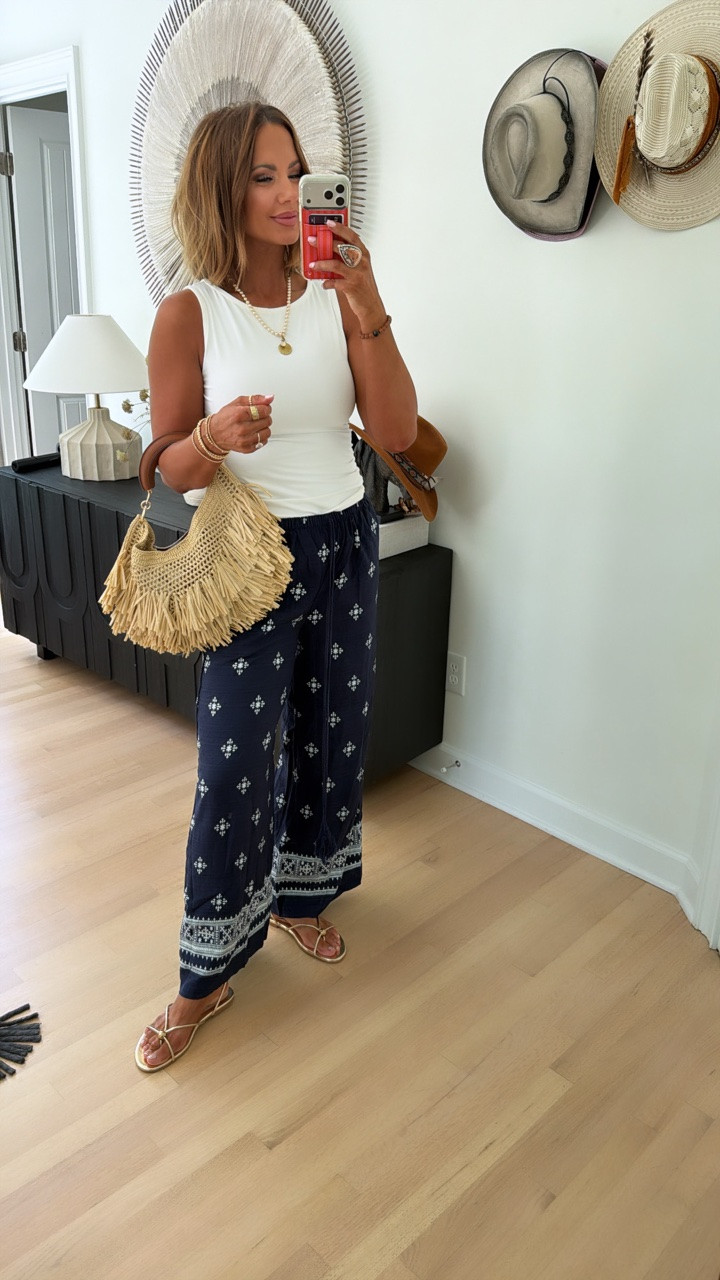 amazon outfit with dolce vita gold sandals and raffia bag ♥️

#LTKootd #LTKdayinmylife #LTKSaleAlert