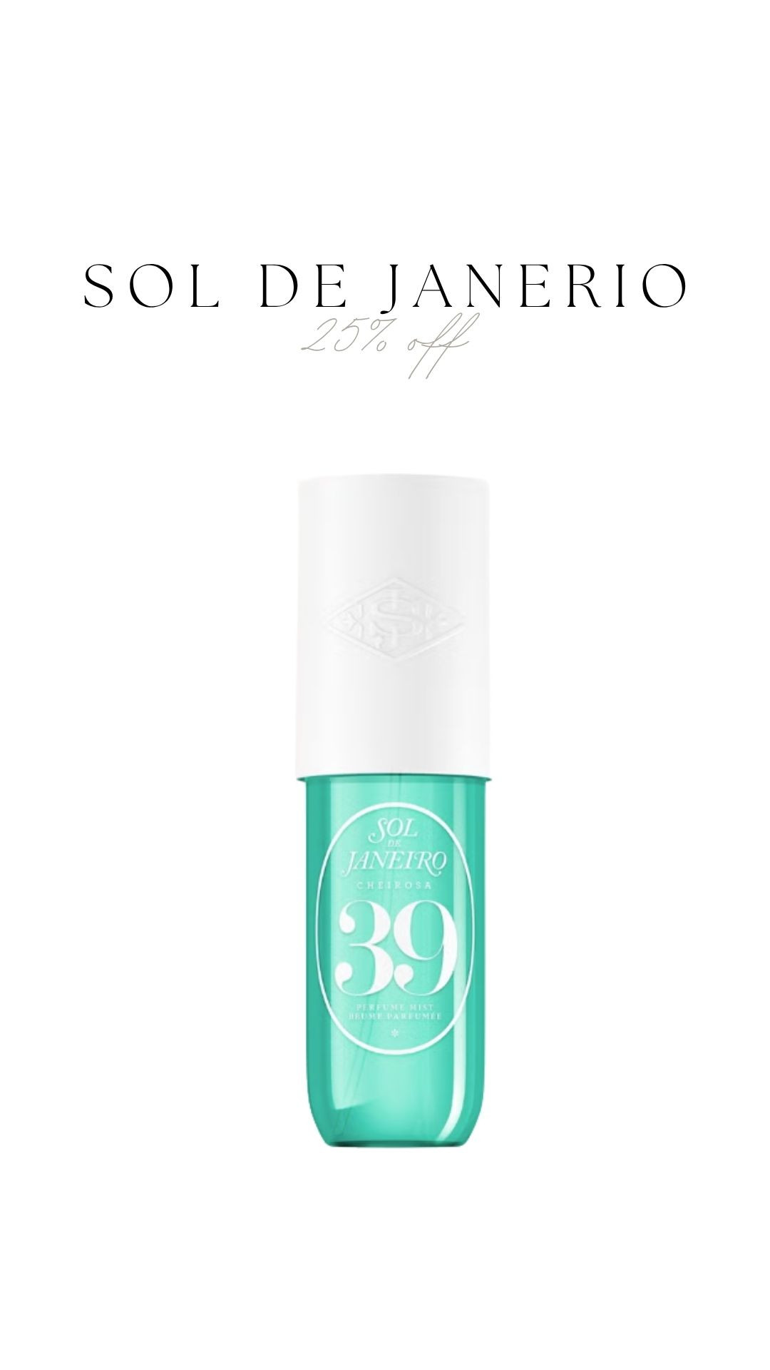 Sol de Janeiro 25% Off Sol de Janeiro Cheirosa 39 Perfume Mist

EXTRA on Look Fantastic ☀️ Holiday Mist, Perfume Mist Edit, Summer Fragrance Picks, Holiday Scent, Holiday Essentials, Beauty 

 #LTKuk #LTKsummer #LTKbeauty
