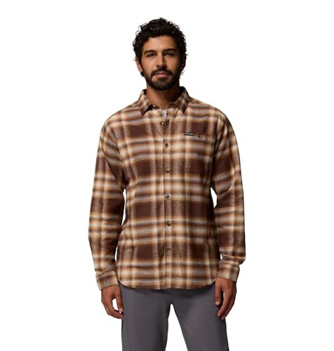 Columbia Mens Pitchstone Heavyweight Flannel II, Tobacco Twilight Ombre, Medium | Amazon (US)