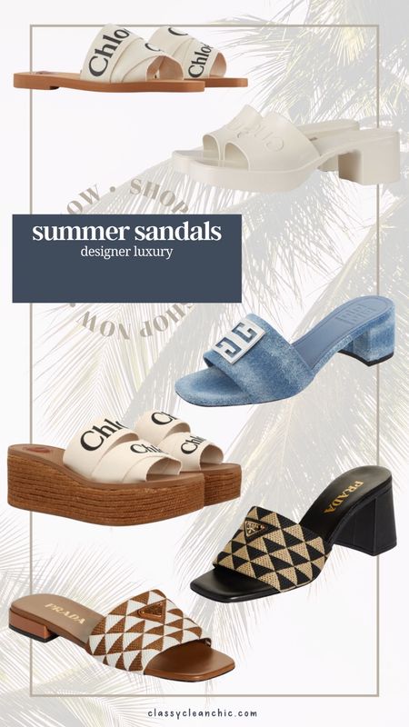 Designer summer sandals 

#LTKshoecrush #LTKstyletip #LTKSeasonal