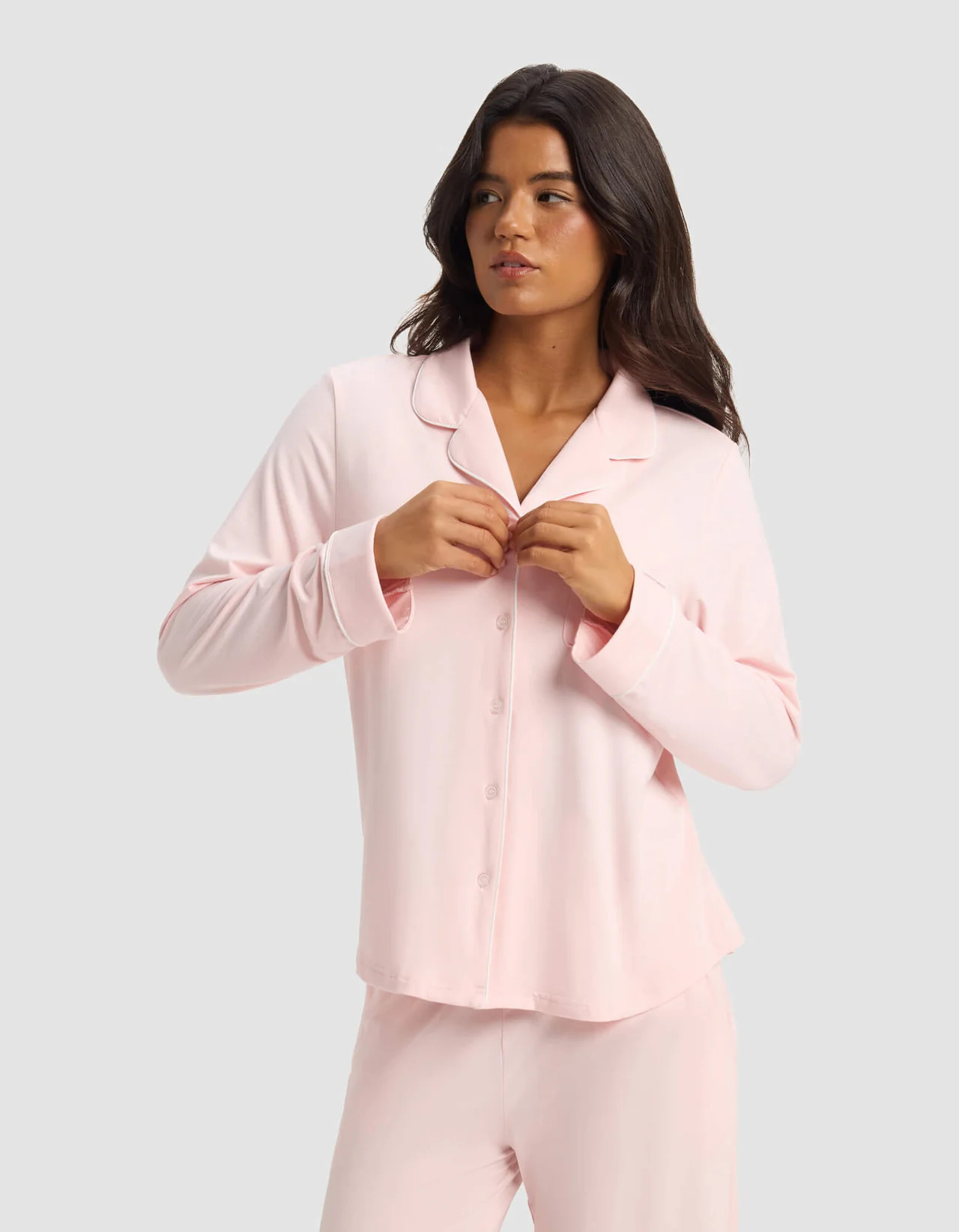 Women's Bamboo Stretch-Knit Long Sleeve Pajama Set | Cozy Earth