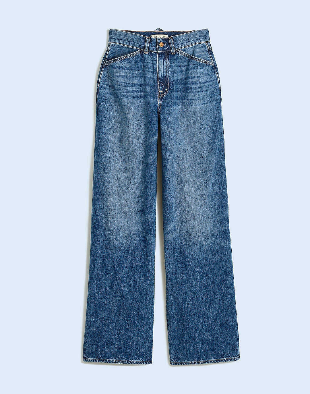 Madewell x Kaihara Superwide-Leg Jeans in Kentshire Wash | Madewell