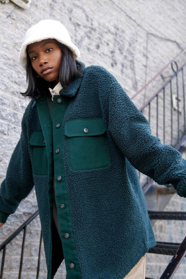 Oversized Sherpa Shacket | Ardene