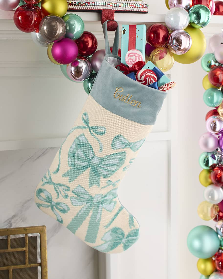 Bauble Stockings x Sainty Nelsen "Kindly Kate" Christmas Stocking, Personalized | Neiman Marcus