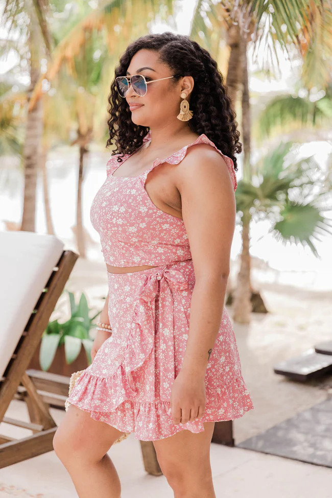 Meant To Be Two Piece Pink Floral Set | Pink Lily