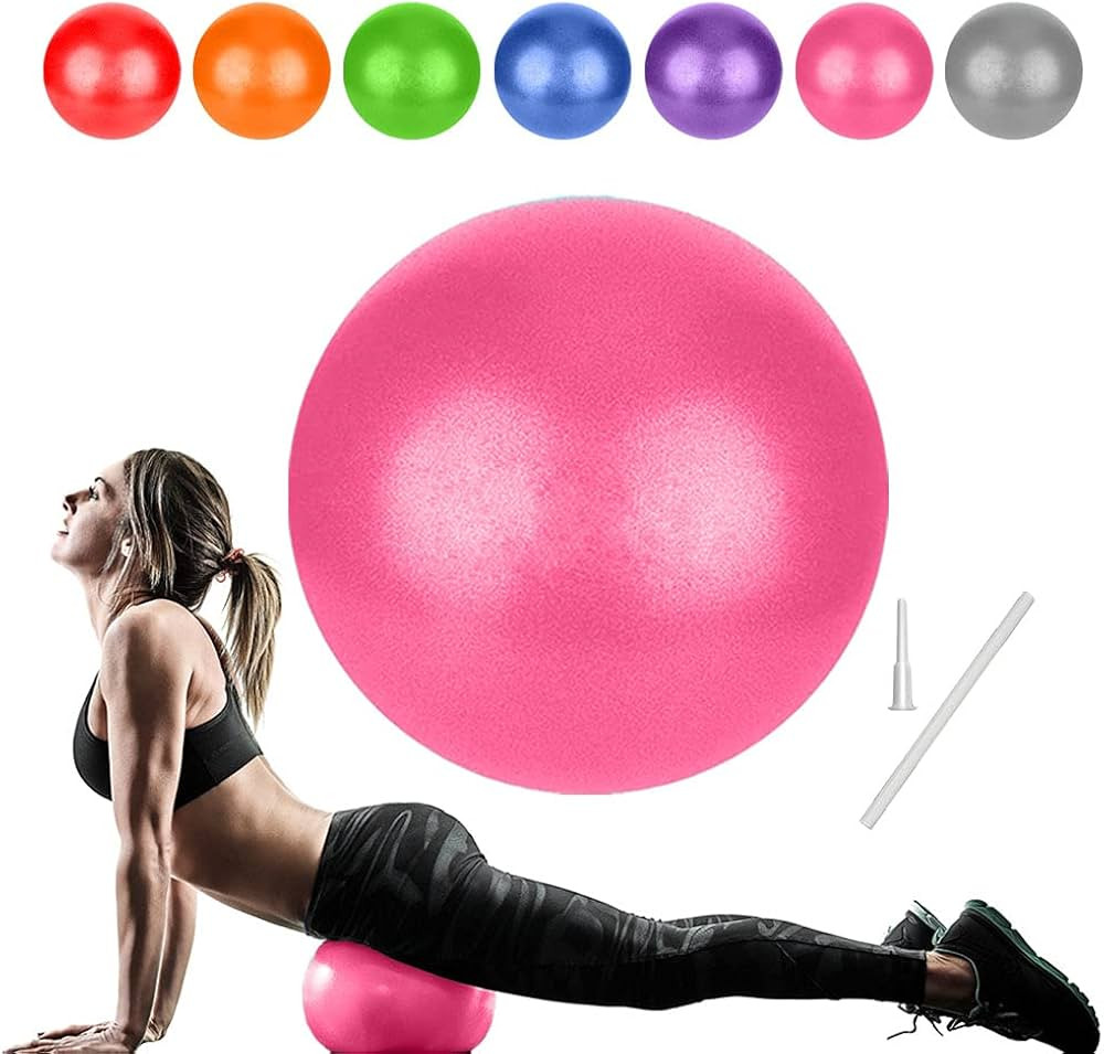 Small Pilates Ball, Therapy Ball, Mini Workout Ball, Core Ball, 9 Inch Small Exercise Ball, Mini ... | Amazon (US)