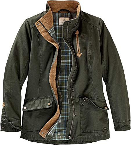 Legendary Whitetails Women's Shirt Jacket Long Sleeve Flannel Lined, Dark Army, Medium | Amazon (US)