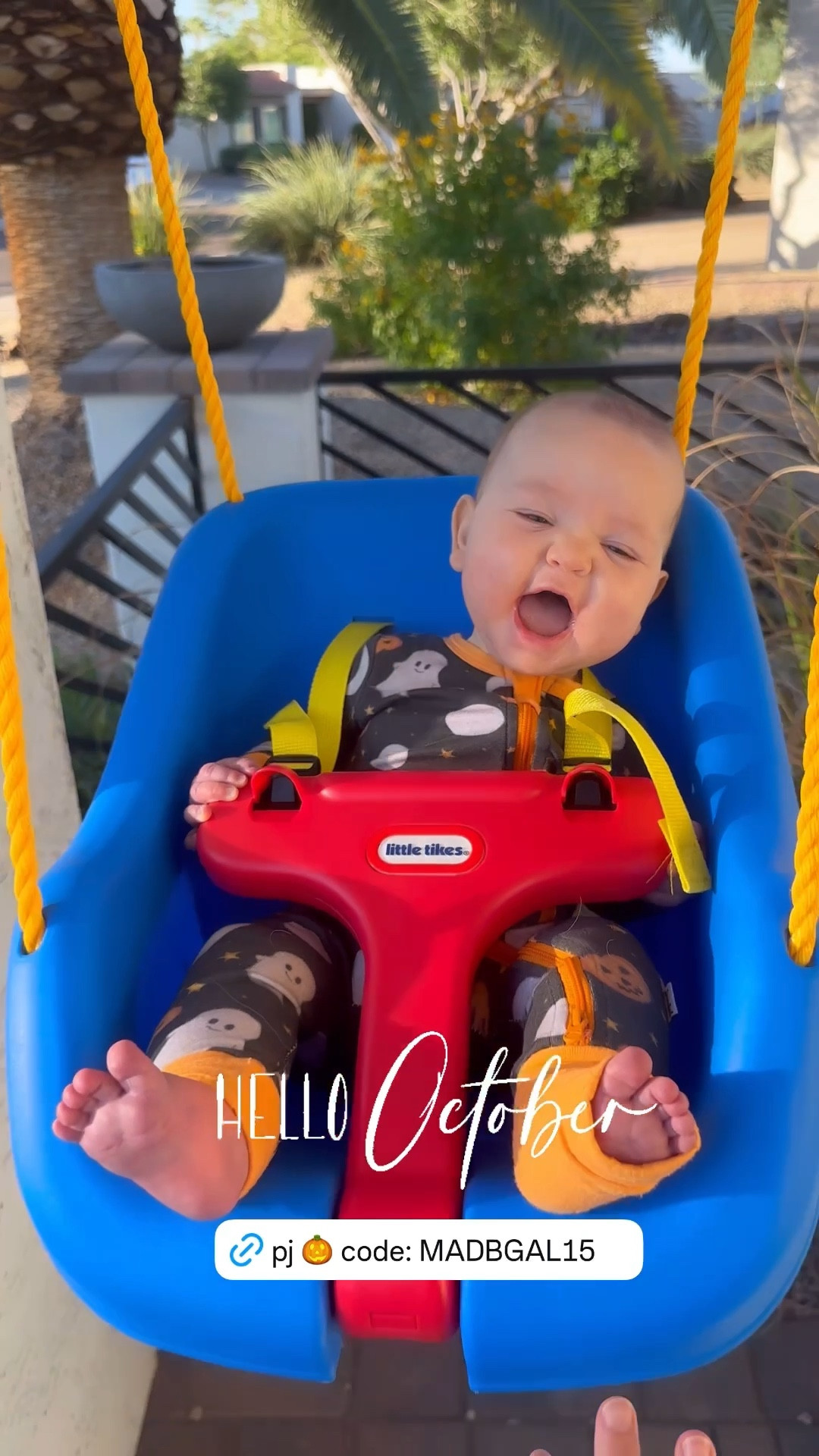 It’s finally October 🍂 Slow mornings on the patio, coffee in hand, and these dreamy bamboo PJs making it even sweeter. Use code MADBGAL15 for an extra 15% off these Halloween pjs and all Dreamland Baby items! 

#babypjs #toddlerpjs #patioswing

#LTKKids #LTKHalloween #LTKBaby