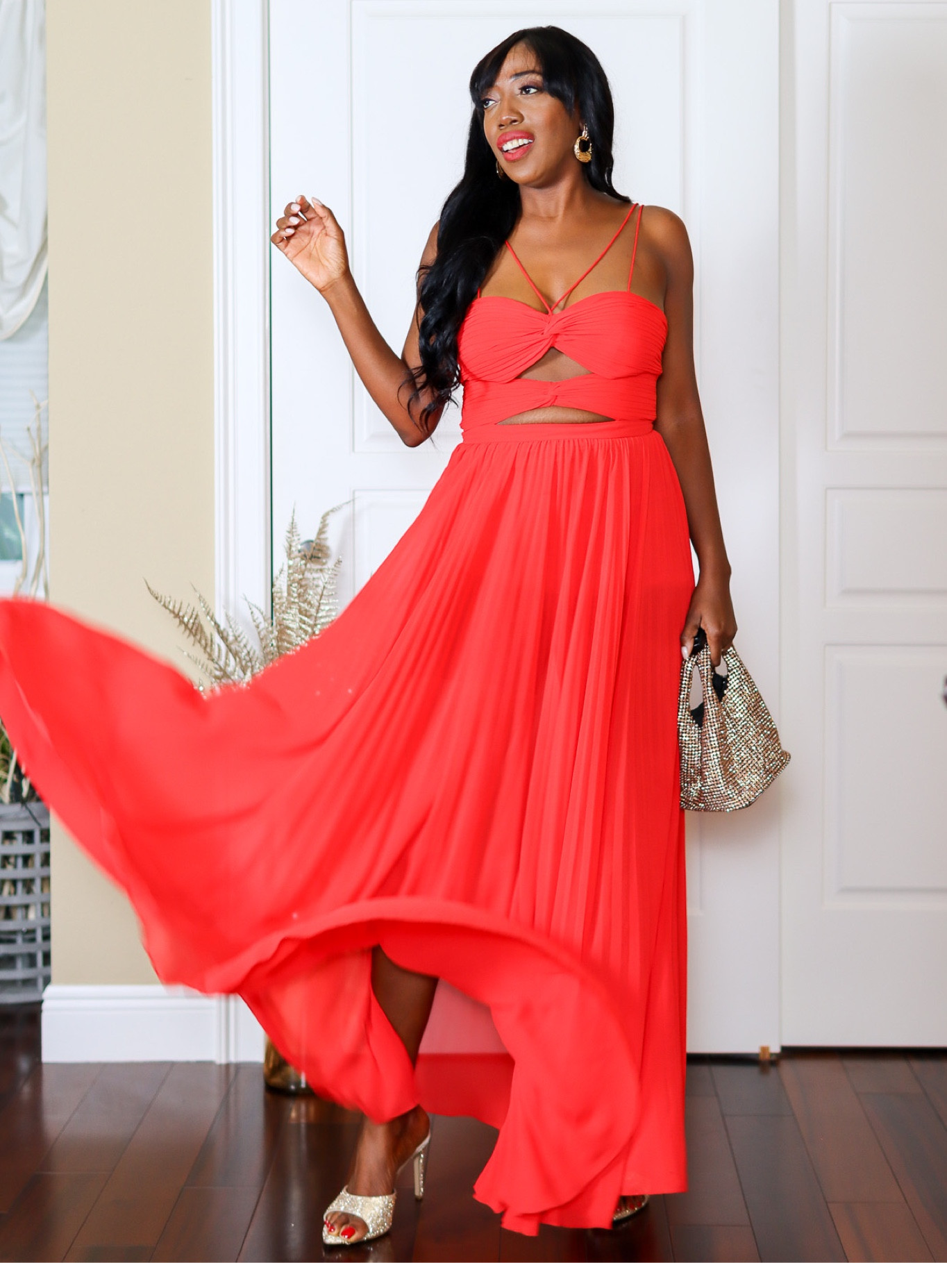 Party Dresses 
Has spaghetti straps and beautiful cut outs on the front. True to size. Wearing a size small (6). 

Party Dress, New Year’s Eve, Wedding Guest, Dresses, 

#LTKWedding #LTKOver40 

#LTKGiftGuide #LTKparties #LTKHoliday