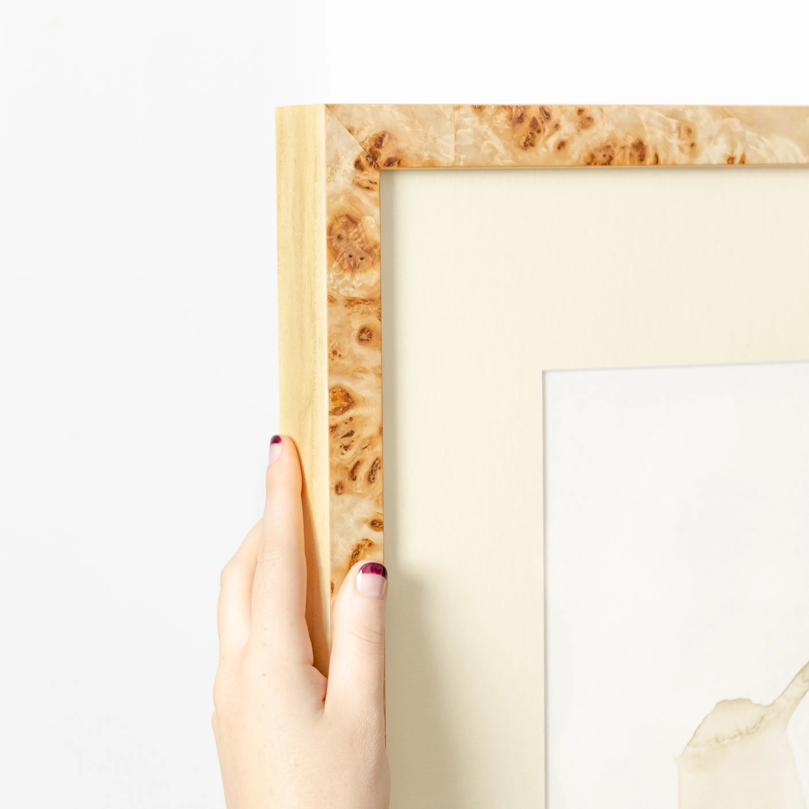 Burl wood gallery frame | Framebridge