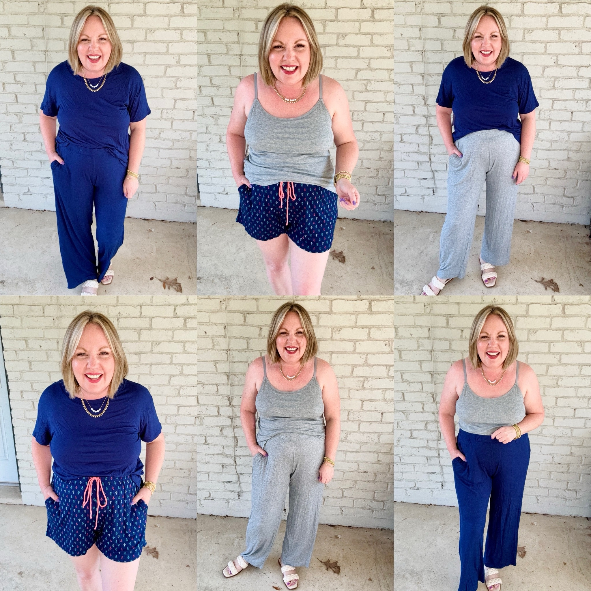 Large in all pieces. Tank includes shelf-bra.

#LTKmidsize #LTKfindsunder50 #LTKover40