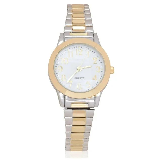 Time and Tru Female Analog Watch in Two-Tone with Expansion Band (4005LWM1) | Walmart (US)