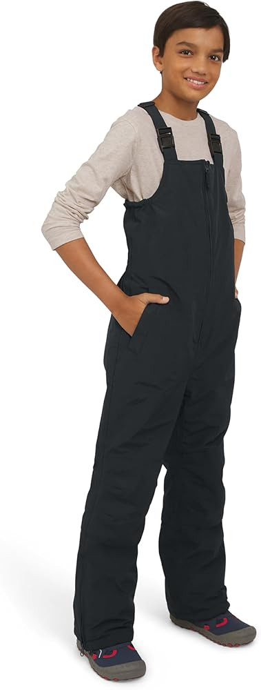 Lands' End Unisex Kids Squall Waterproof Adjustable Insulated Iron Knee Snow Bib Overalls | Amazon (US)