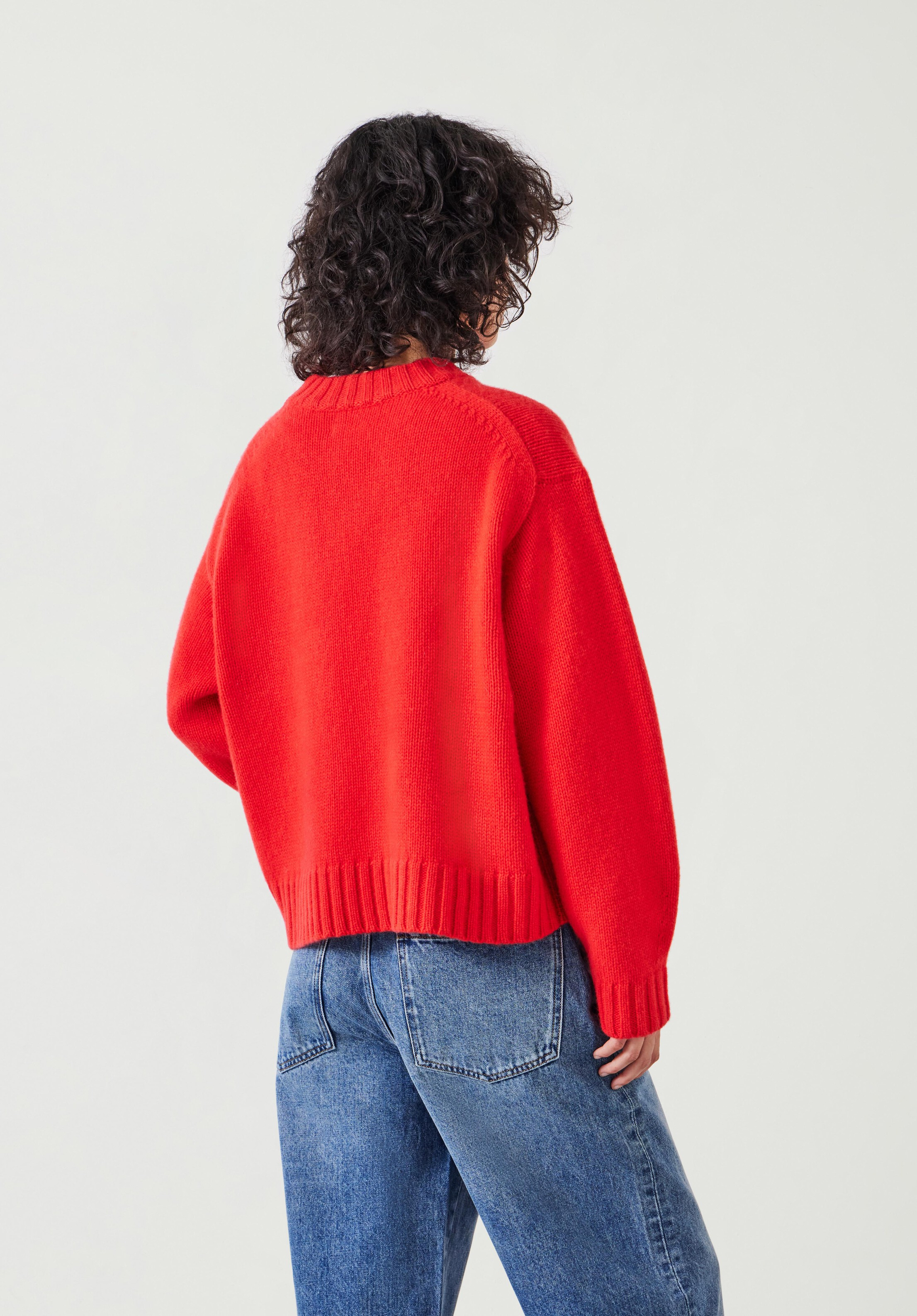 Cora Chunky Cashmere Crew Jumper | Hush UK