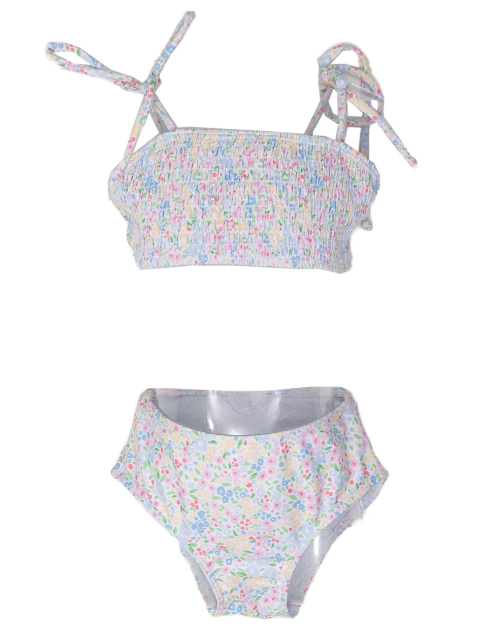 Santa Rosa Floral Millefleur Two Piece Swim UPF50 | The Oaks Apparel Company