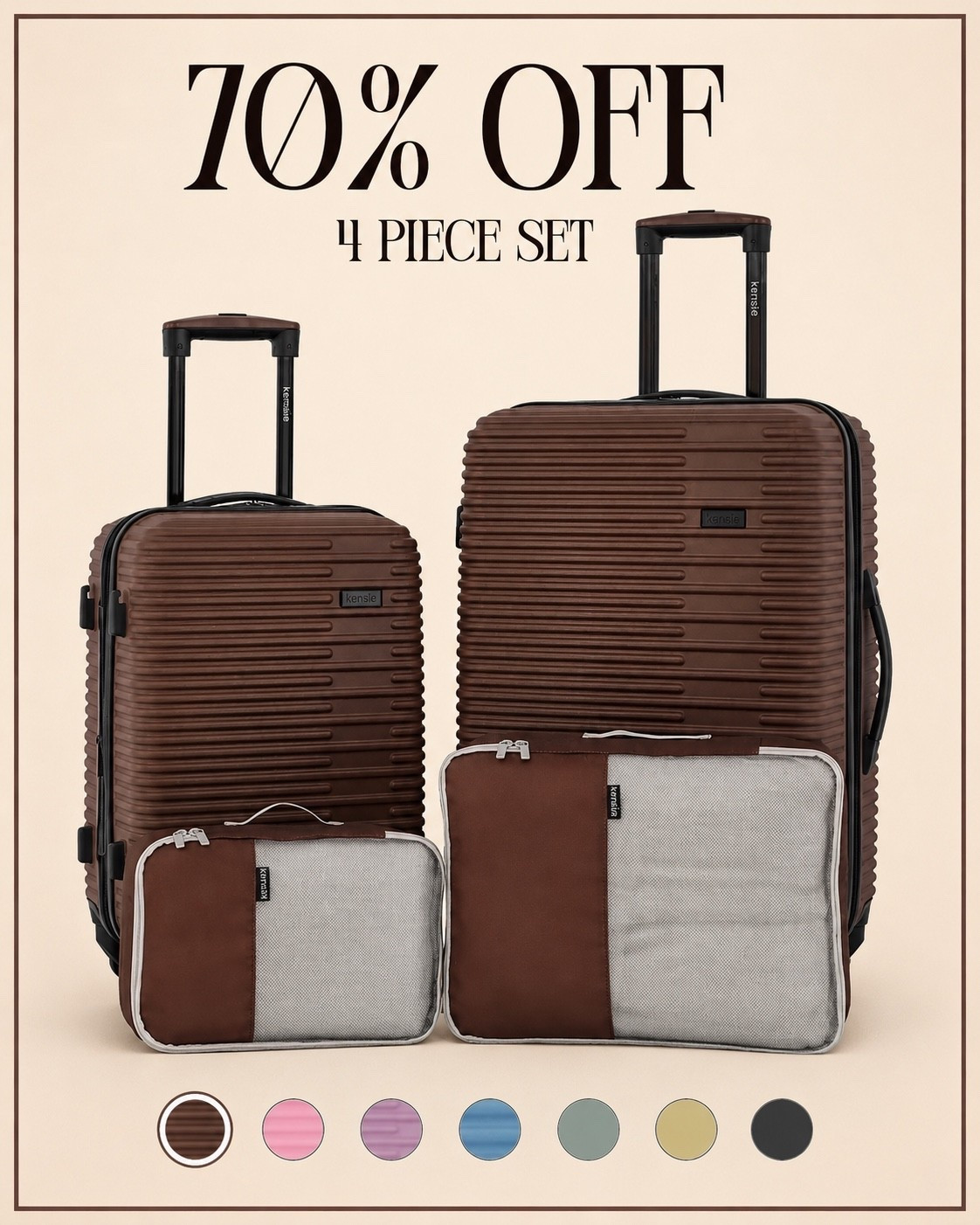 70% off luggage

#LTKSaleAlert
